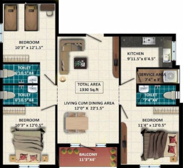  sai-sindhur-apartments Floor Plan Floor Plan