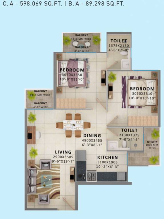  the millennia 3 Floor Plan Floor Plan
