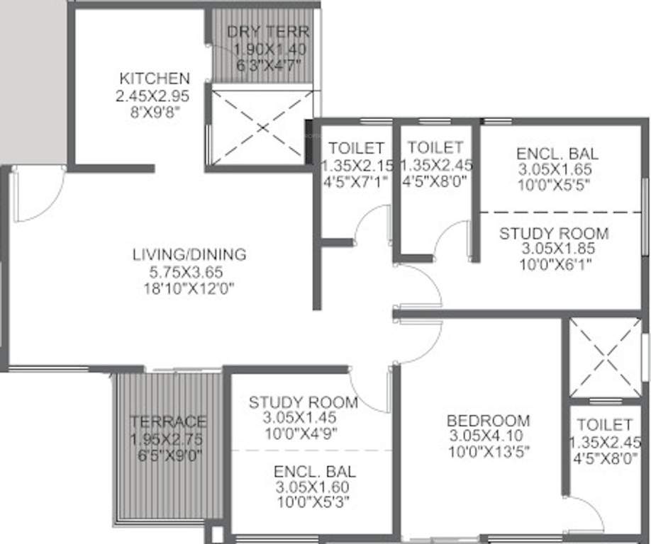  greens phase iii Floor Plan Floor Plan