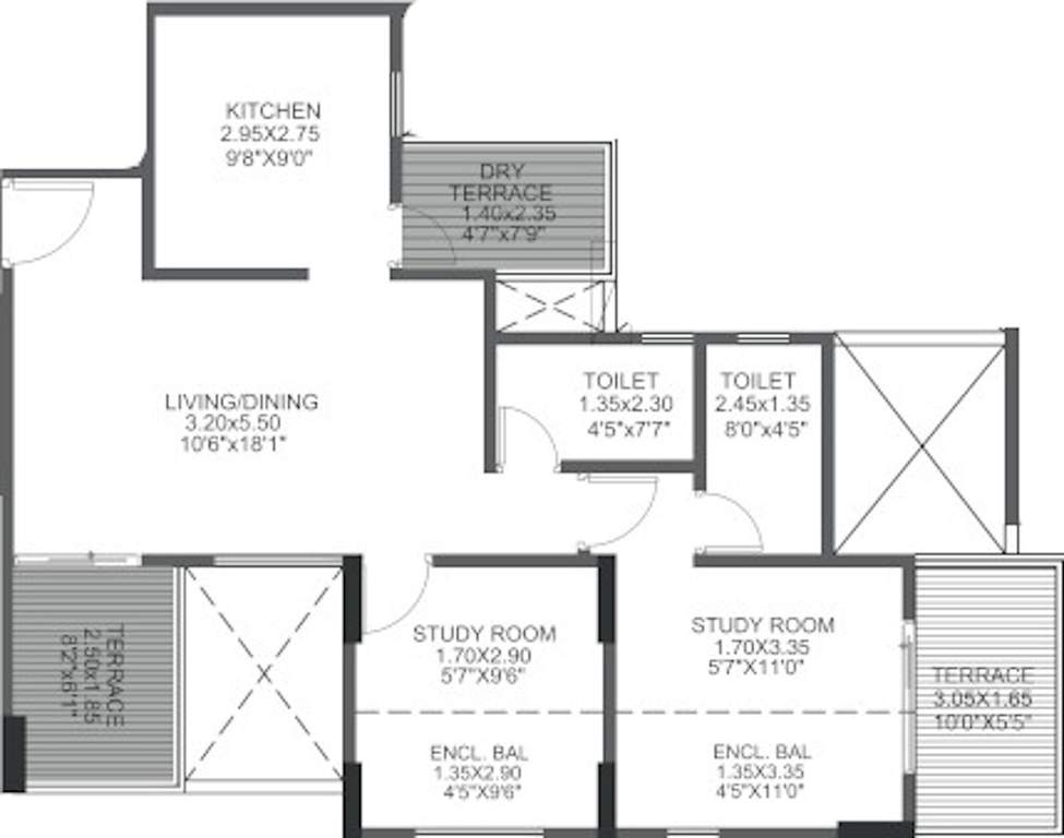  greens phase iii Floor Plan Floor Plan