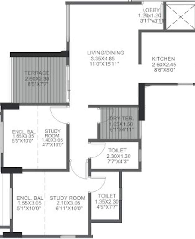  greens phase iii Floor Plan Floor Plan