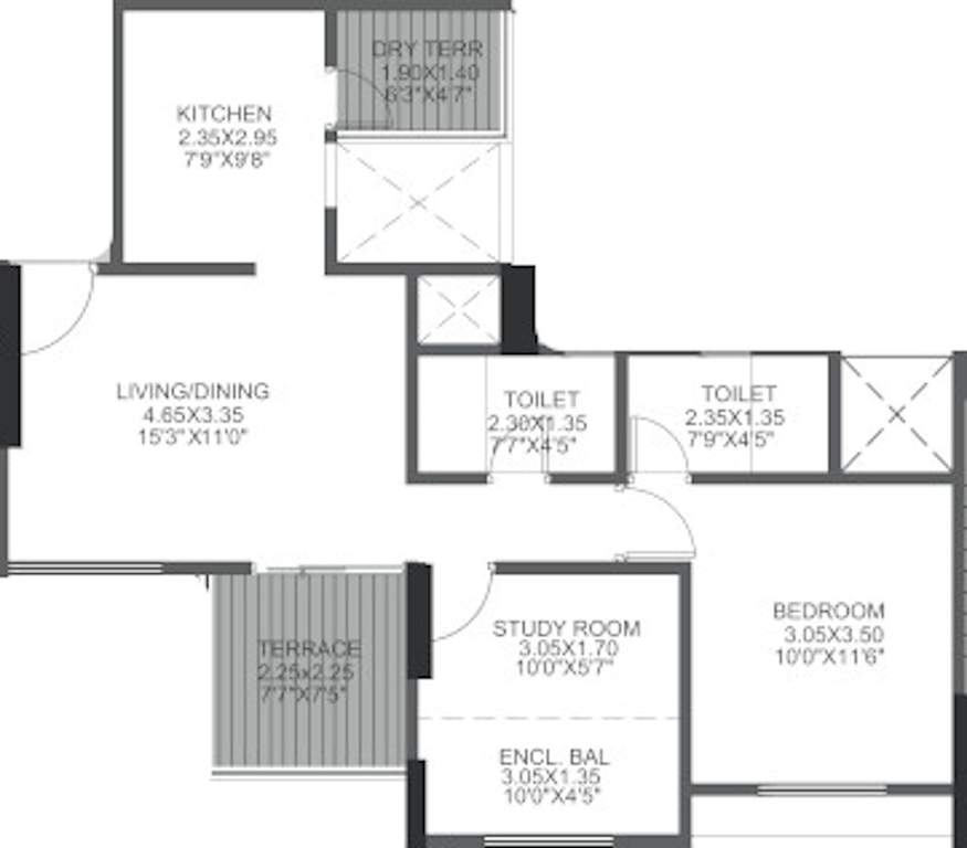  greens phase iii Floor Plan Floor Plan