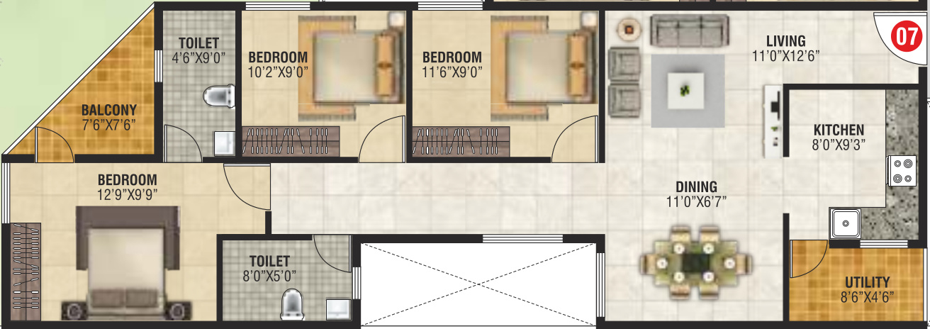  greens Floor Plan Floor Plan