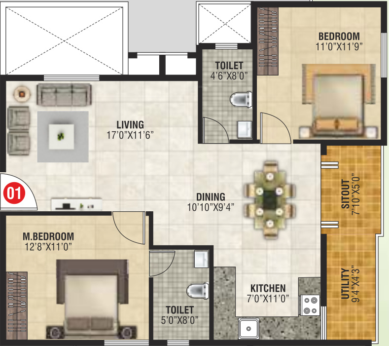  greens Floor Plan Floor Plan