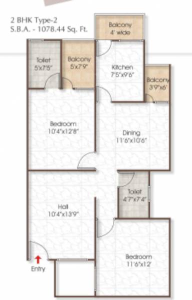  residency Floor Plan Floor Plan