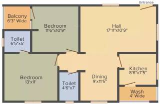 Floor Plan  sai-meghana-towers Floor Plan Floor Plan