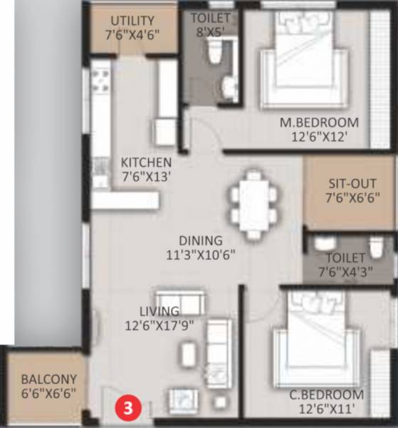  ramya-residency Floor Plan Floor Plan