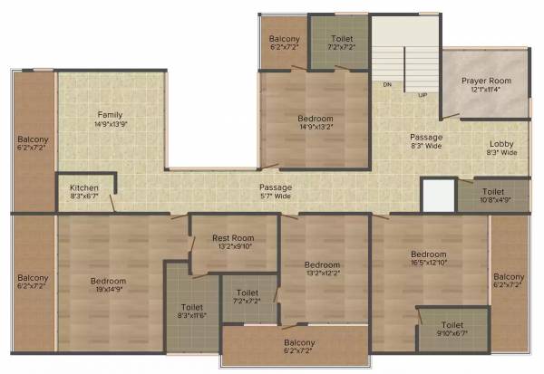  sushant-golf-city Floor Plan First Floor Plan