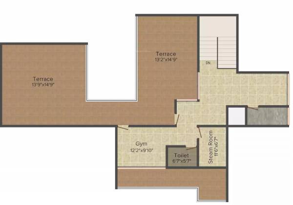  sushant-golf-city Floor Plan Second Floor Plan