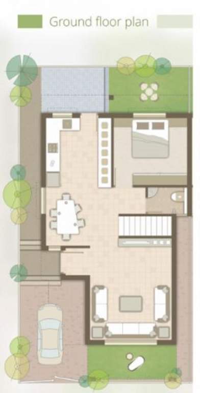  lavanya banglows phase 1 tena no 1 to 61 145 to 166 Floor Plan Ground Floor Plan