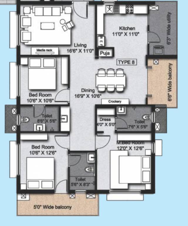  navah Floor Plan Lower Level Duplex Plan