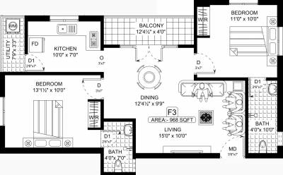  amaravathy Floor Plan Floor Plan