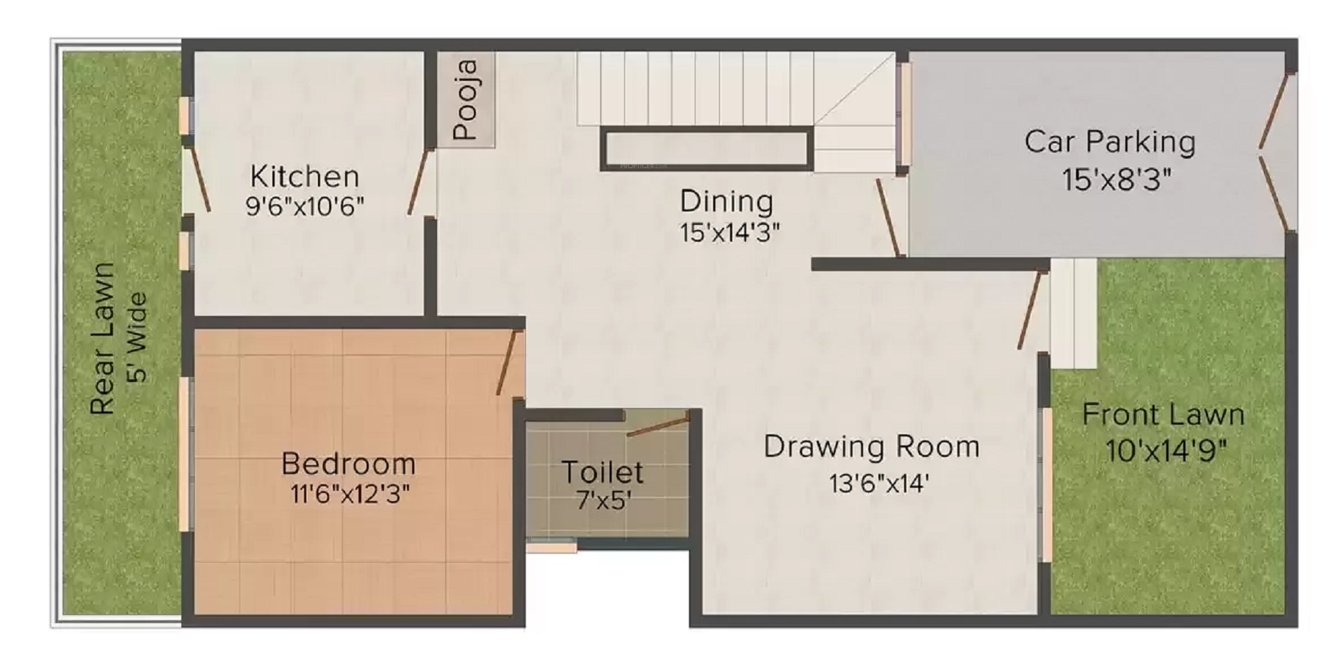  swastik grand villas phase i Floor Plan Ground Floor Plan