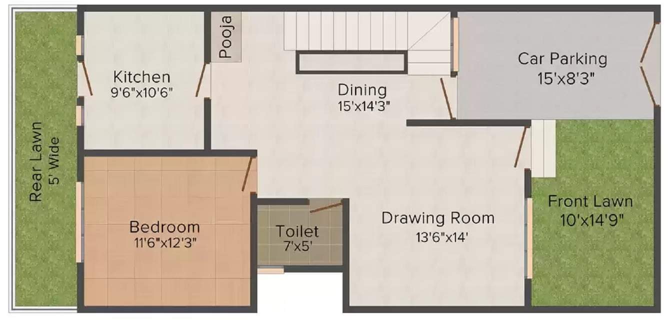  swastik grand villas phase i Floor Plan Ground Floor Plan