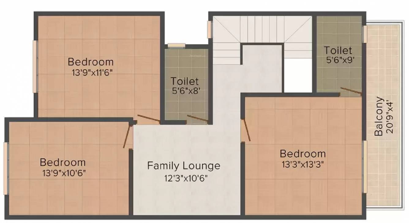  swastik grand villas phase i Floor Plan First Floor Plan
