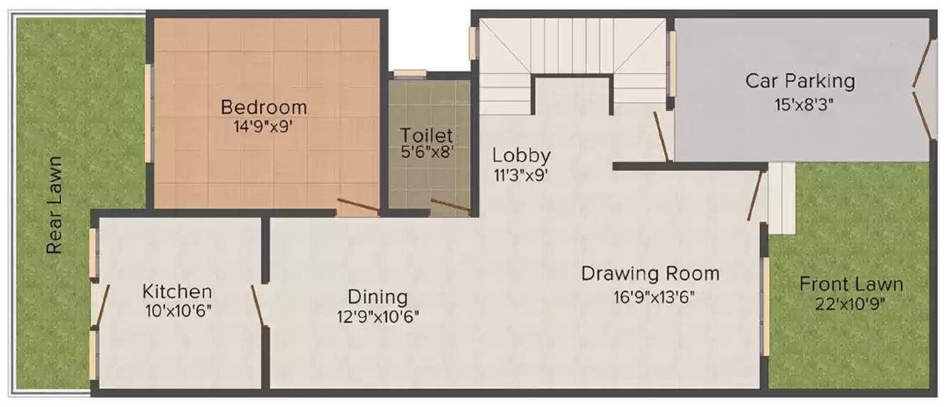  swastik grand villas phase i Floor Plan Ground Floor Plan