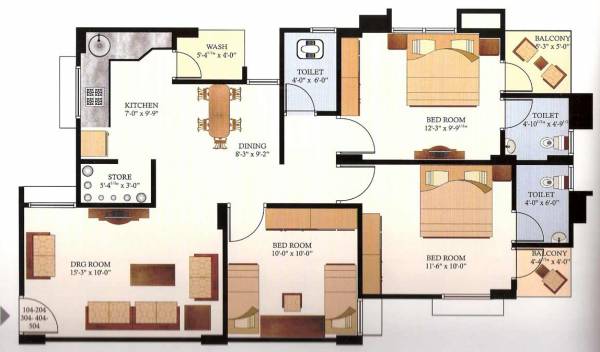 shivashray-residency Floor Plan Floor Plan