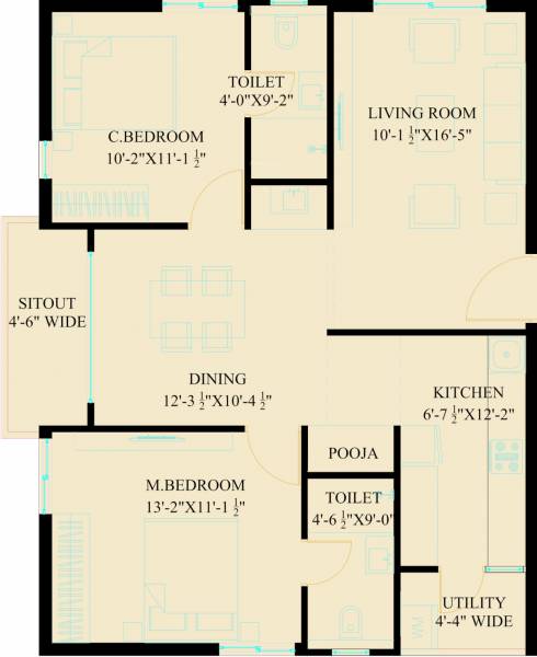  alpine-towers Floor Plan Floor Plan