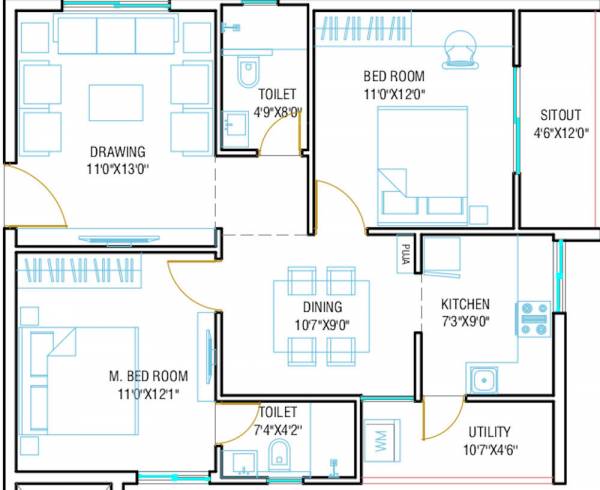  vikas-residency Floor Plan Floor Plan