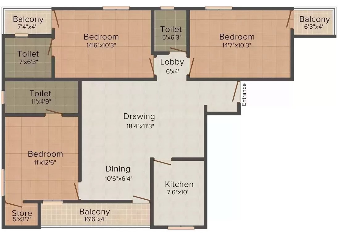  the glare Floor Plan Floor Plan