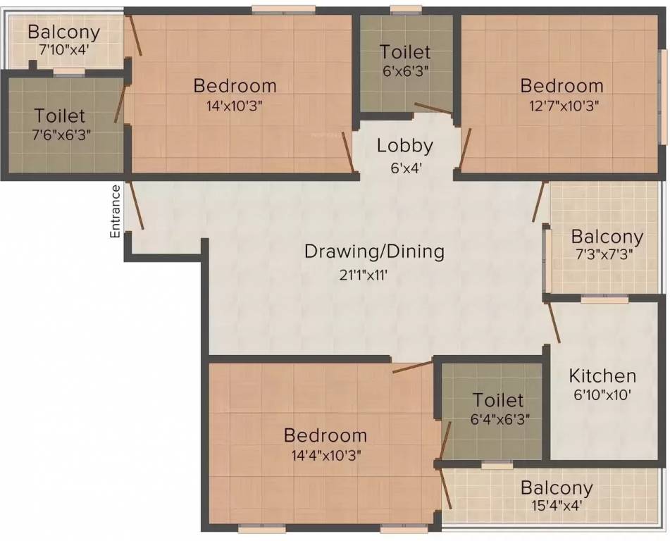  the glare Floor Plan Floor Plan