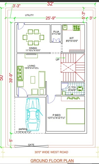  bloom fields Floor Plan Ground Floor Plan