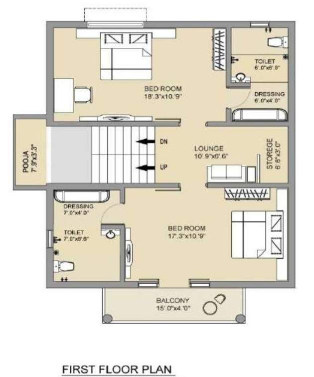  vraj villa Floor Plan First Floor Plan