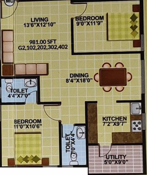  sai-nandakam Floor Plan Floor Plan