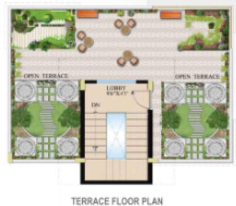 prakruthi villa Floor Plan Terrace Floor Plan