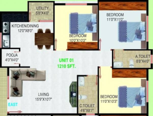 adithya-melody Floor Plan Floor Plan