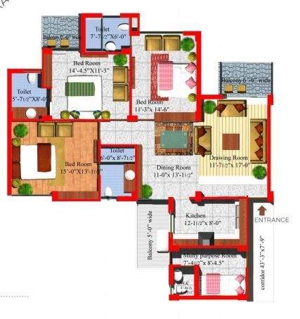  shivalik heights Floor Plan Floor Plan