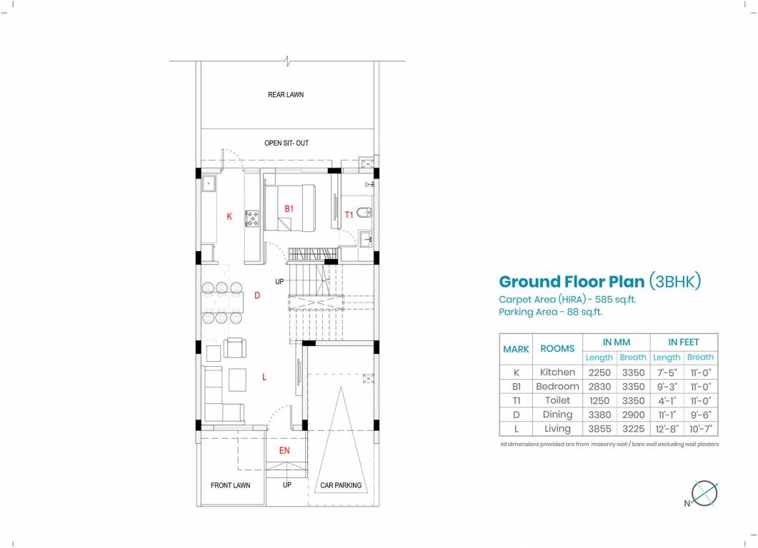  aura villa Floor Plan Ground Floor Plan