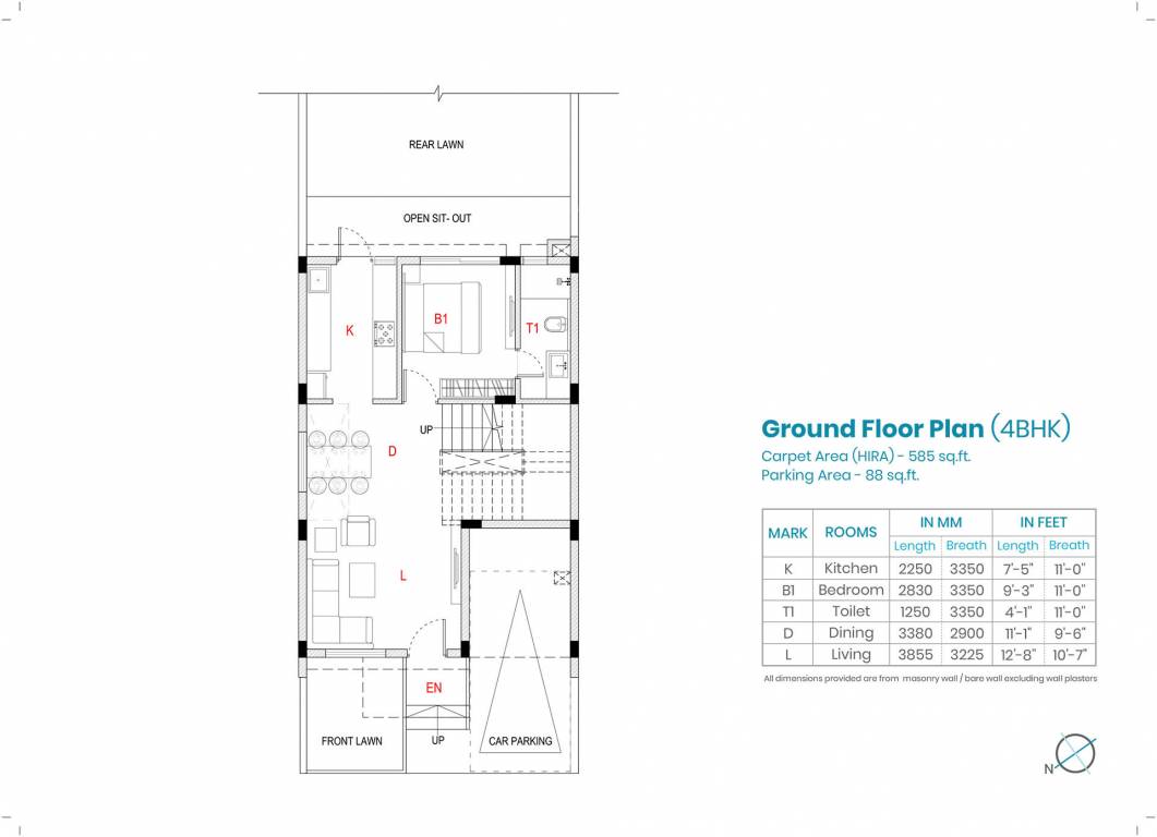  aura villa Floor Plan Ground Floor Plan