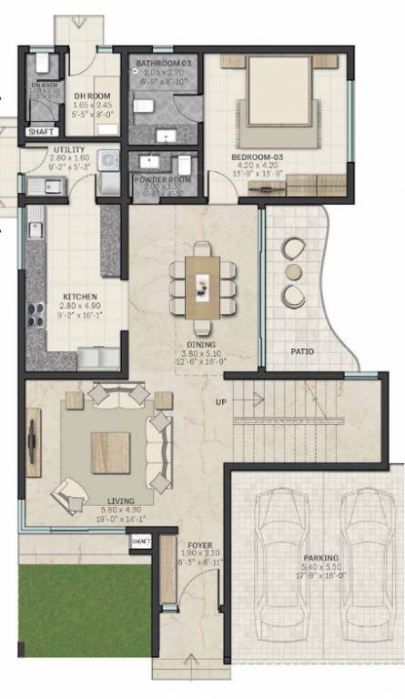 silver estate Floor Plan Ground Floor Plan
