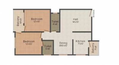  meenal-apartment Floor Plan Floor Plan