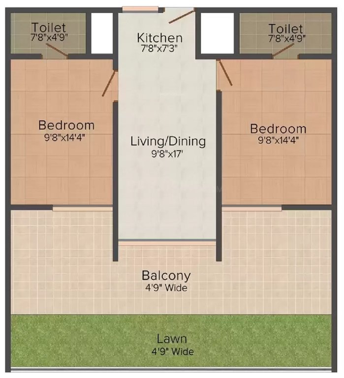  palm spring residency Floor Plan Floor Plan