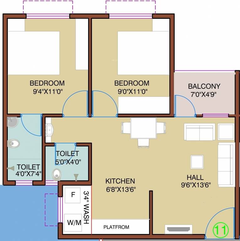  a and b Floor Plan Floor Plan