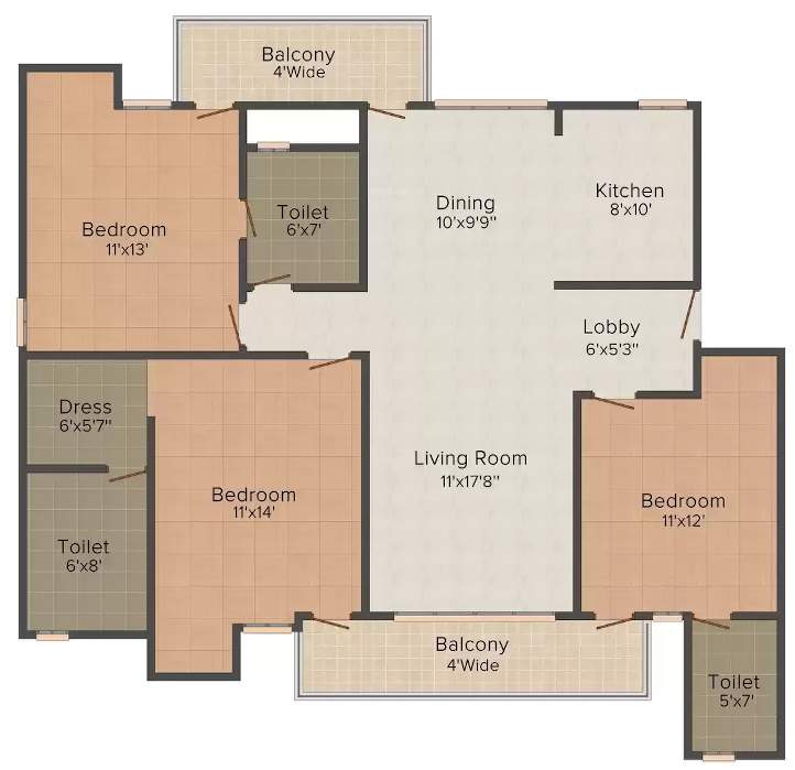  t rose tower Floor Plan Floor Plan