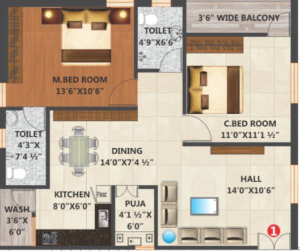 srinivasa-nilayam Floor Plan Floor Plan