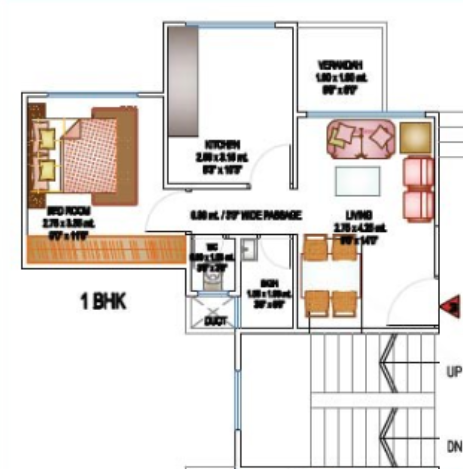 landmark treasure town Floor Plan Lower Level Duplex Plan
