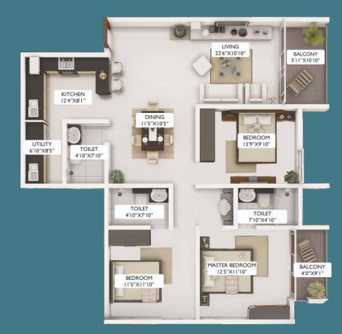  city-tower-c Floor Plan Floor Plan