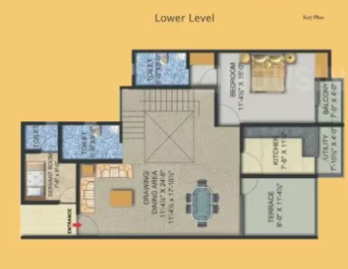 mayur dhwaj grand Floor Plan Lower Level Duplex Plan