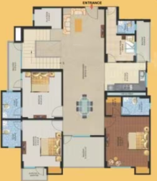 mayur dhwaj grand Floor Plan Lower Level Duplex Plan