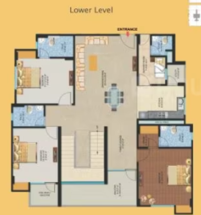 mayur dhwaj grand Floor Plan Lower Level Duplex Plan