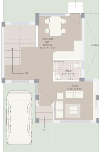  gems-bougainvillas Floor Plan Ground Floor Plan