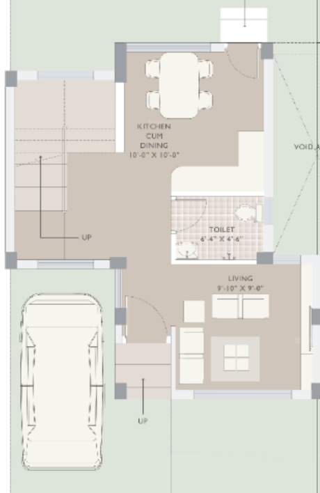 gems bougainvillas Floor Plan Ground Floor Plan
