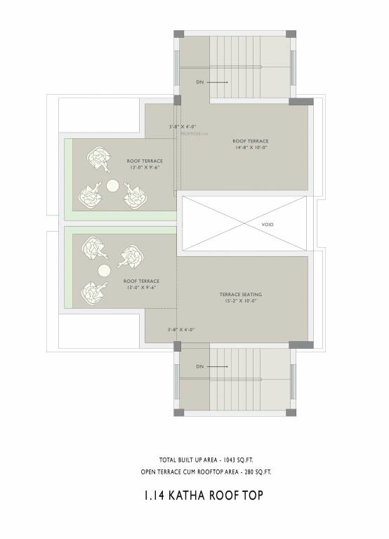  gems bougainvillas Floor Plan Terrace Floor Plan