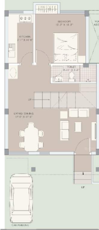  gems bougainvillas Floor Plan Ground Floor Plan
