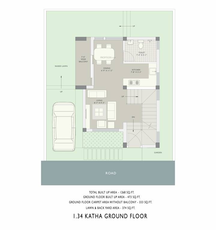  gems bougainvillas Floor Plan Ground Floor Plan