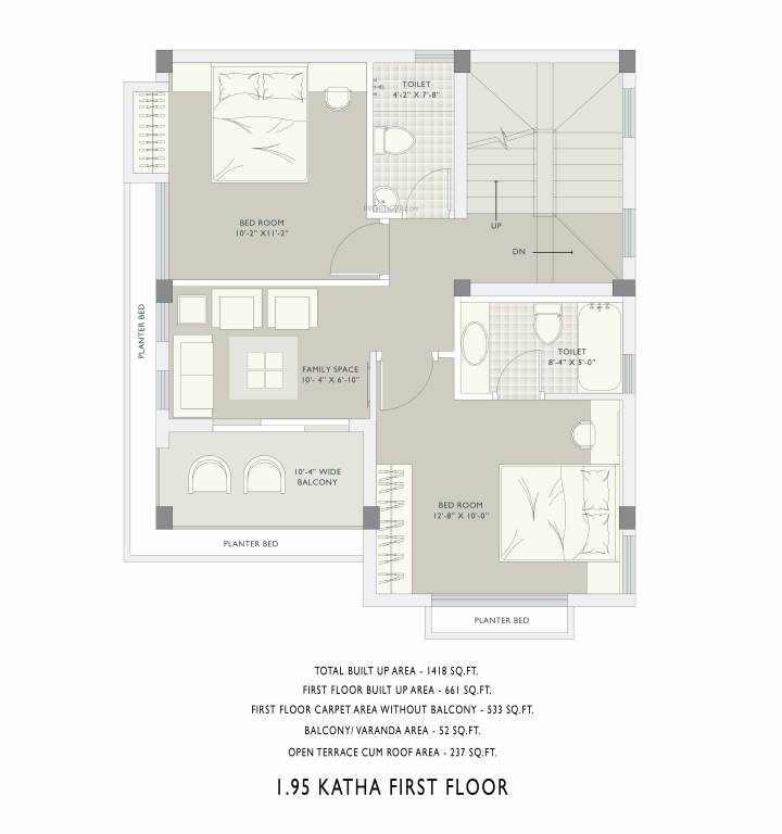  gems bougainvillas Floor Plan First Floor Plan